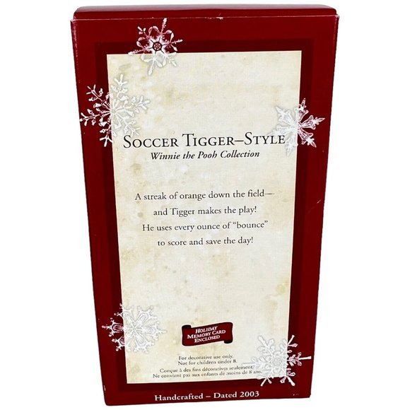 2003 Hallmark Keepsake Ornament Soccer Tigger Style Winnie The Pooh Christmas - Picture 10 of 11
